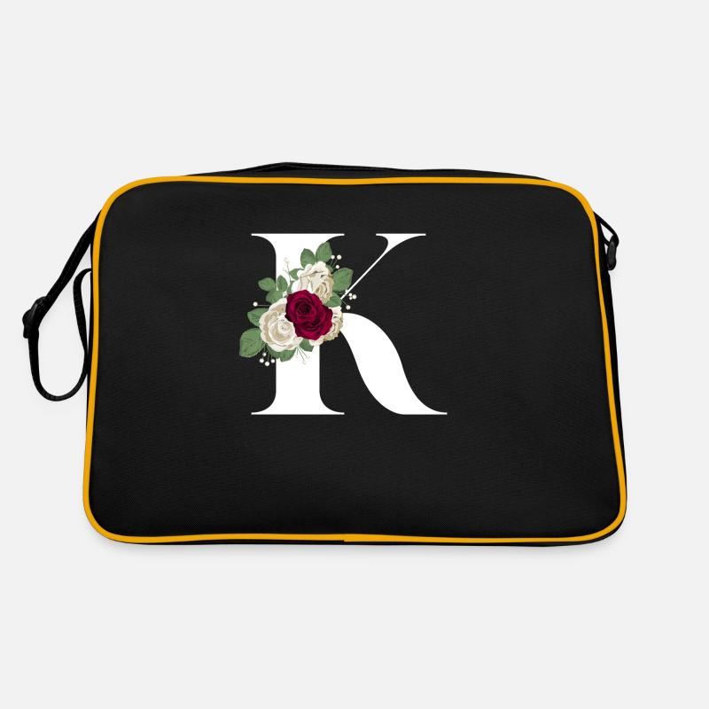 lettre k fleuris Sac Retro