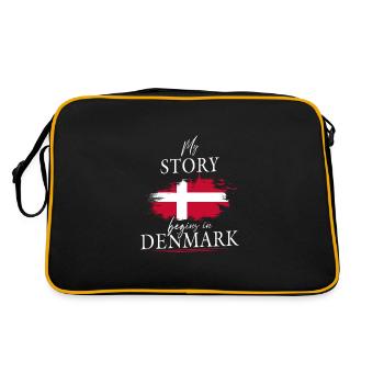 Mon histoire commence au Danemark Dänemark - Sac Retro - noir/or - Dos
