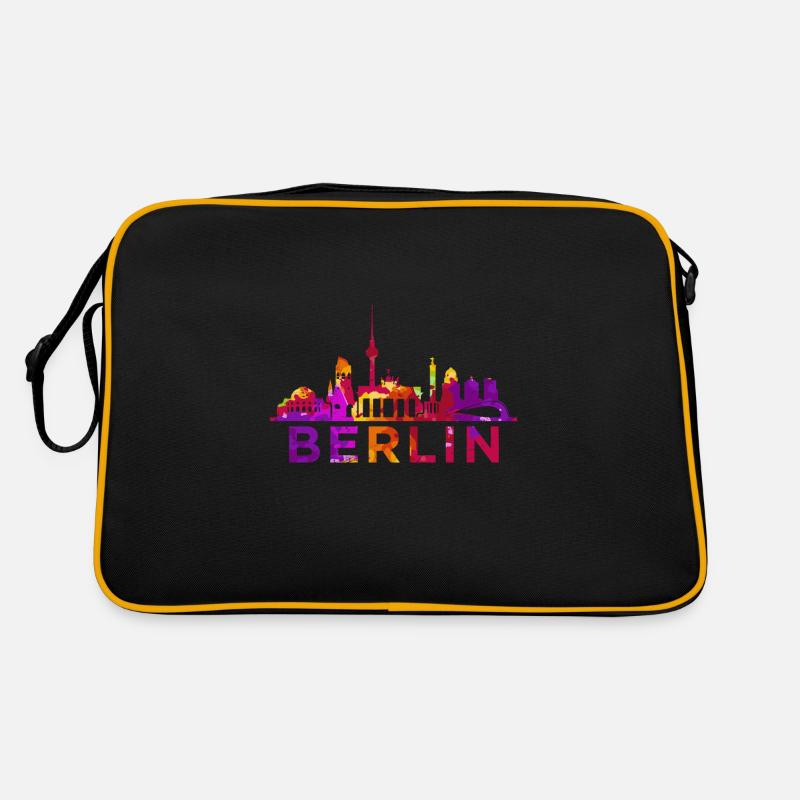 Berlin Skyline Impression Souvenir Geschenkidee Retro Tasche