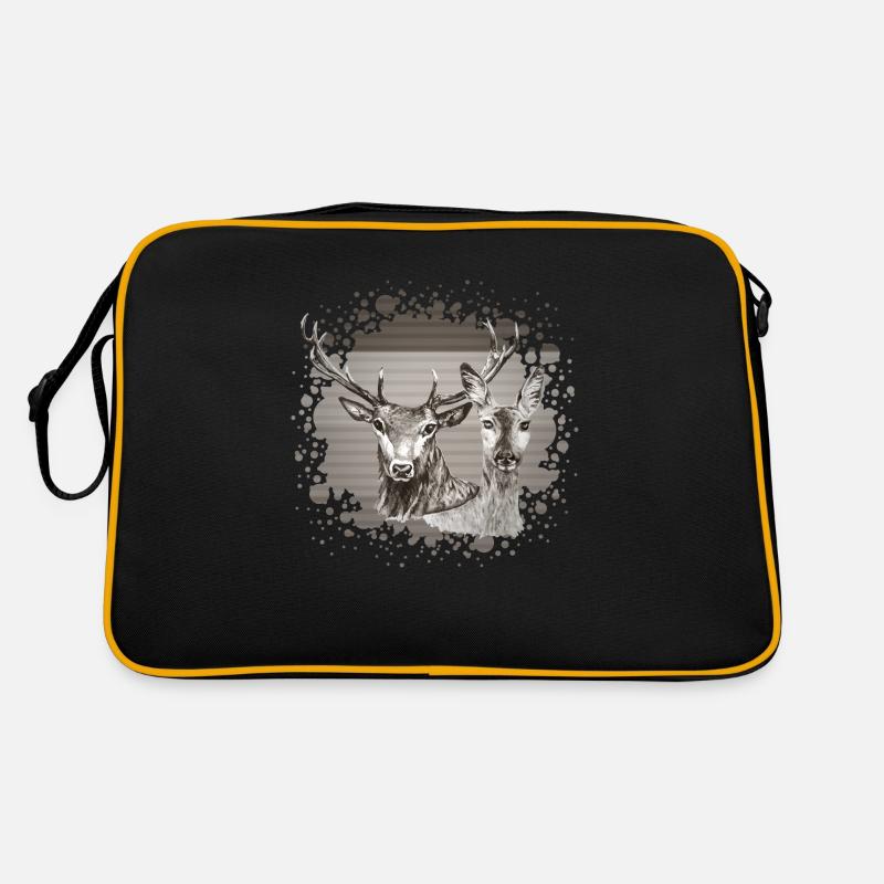 Deer and doe Retro Bag