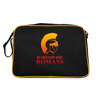 Mes ancêtres étaient des Romains d’origine italienne - Sac Retro - noir/or - Dos