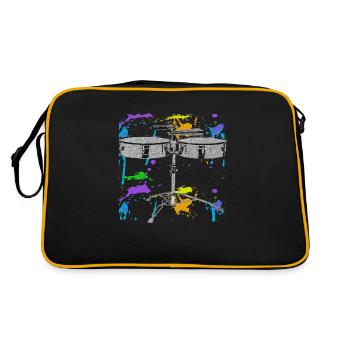 Timbal Color Splash Percussion Instrument - Retro Bag - black/gold - Back