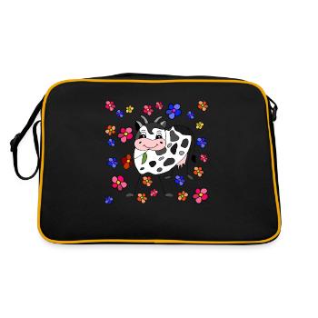 Vache - Sac Retro - noir/or - Dos
