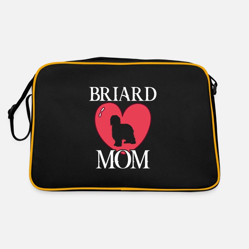 briard maman chien Sac Retro