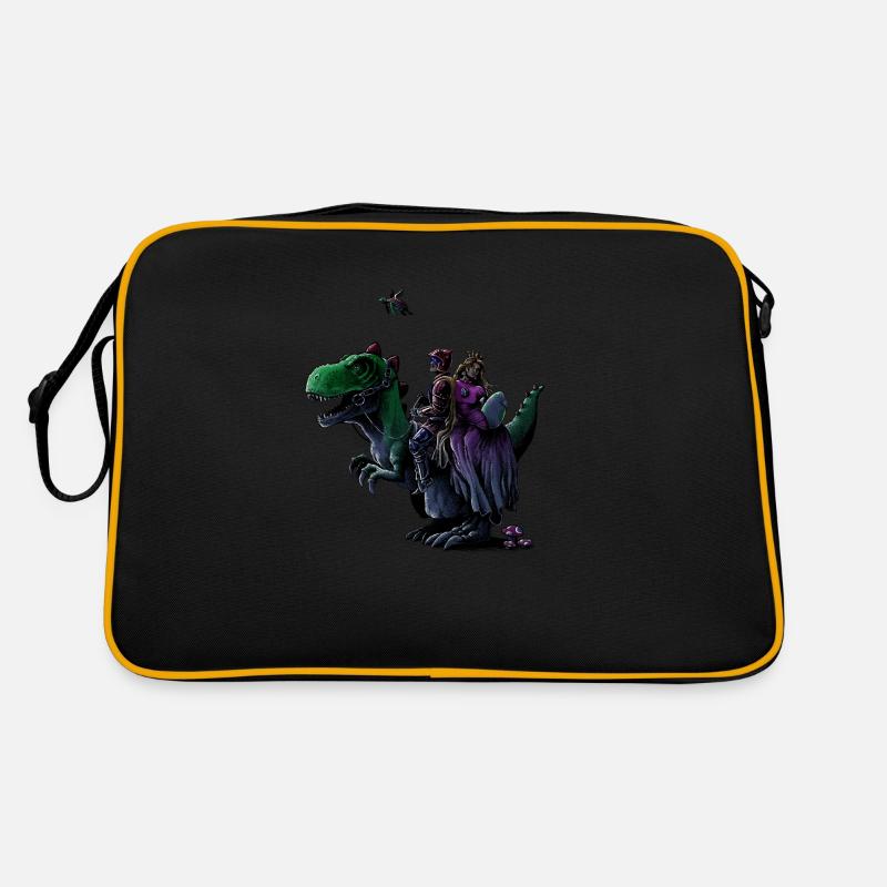 Mario realistisch - Retro Tasche - Schwarz/Gold