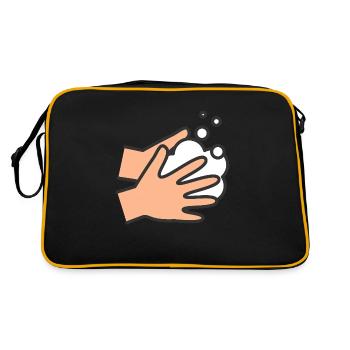 Icône Se laver les mains - Sac Retro - noir/or - Dos