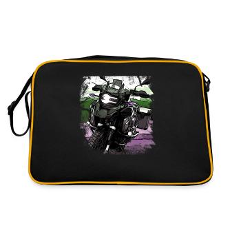 Motorcycle GS black - Retro Bag - black/gold - Back