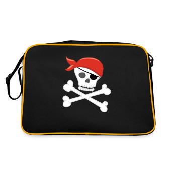 PIRATE - Sac Retro - noir/or - Dos
