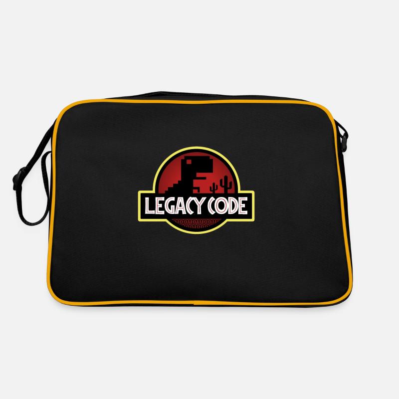 Legacy-Code - Retro Tasche - Schwarz/Gold