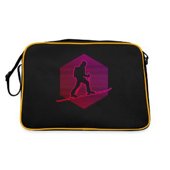 Ski de randonnée pour hommes Ski Alpinisme - Sac Retro - noir/or - Dos