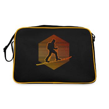 Men's Skiing Tour Ski Touring Women's Ski Mountaine - Retro Bag - black/gold - Back