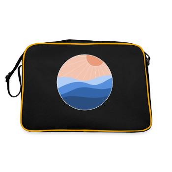 Sun and sea - Retro Bag - black/gold - Back