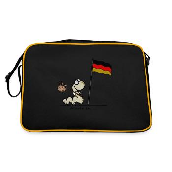« Fabriqué en Allemagne » - Sac Retro - noir/or - Dos
