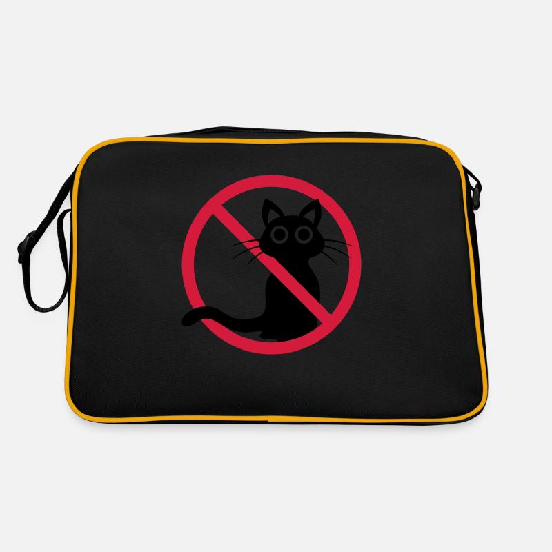 Chat noir interdit Sac Retro