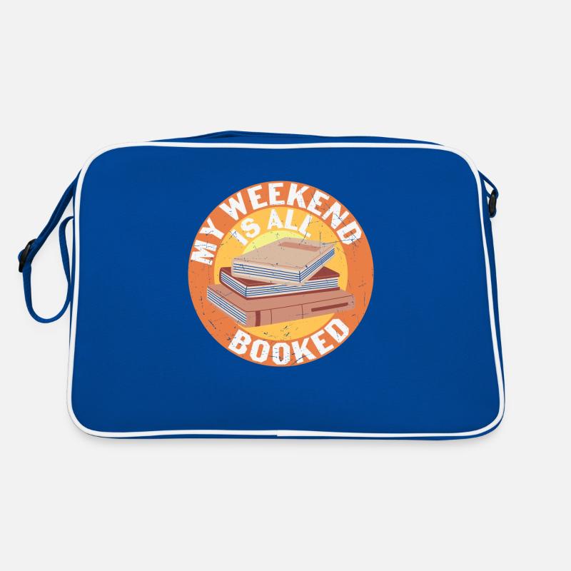 Book Nerd My Weekend is all Booked Retro Tasche