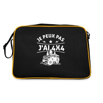 Je peux pas j'ai 4X4 cadeaux 4X4 - Sac Retro - noir/or - Dos