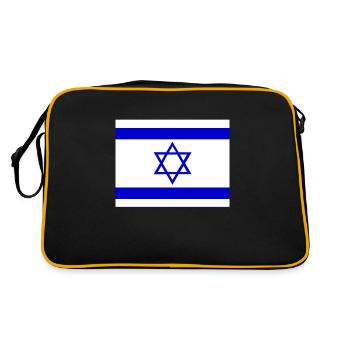 Israel flag - Retro Bag - black/gold - Back
