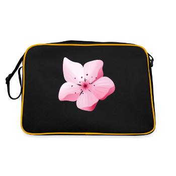 Fleur Sakura Japon printemps - Sac Retro - noir/or - Dos