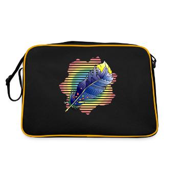 Feather - Retro Bag - black/gold - Back