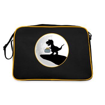 curling curling curlingdino pierre de curling - Sac Retro - noir/or - Dos