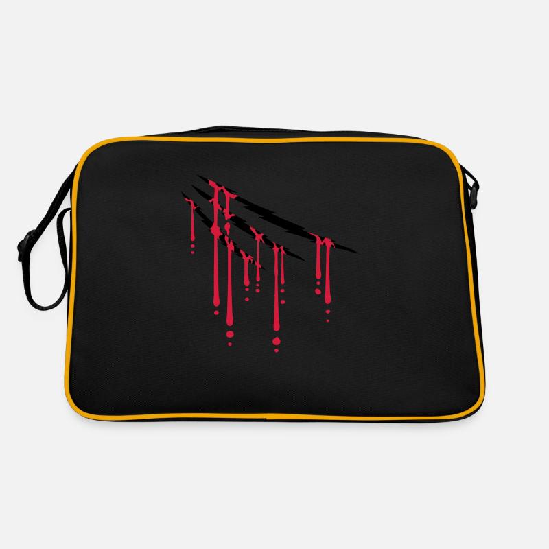 Tropfen Blut Kratzer Retro Tasche