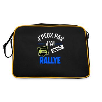 J’peux pas j’ai rallye - Sac Retro - noir/or - Dos
