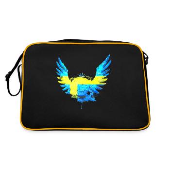 Sweden Sweden Viking Norden Scandinavia Midsummer - Retro Bag - black/gold - Back