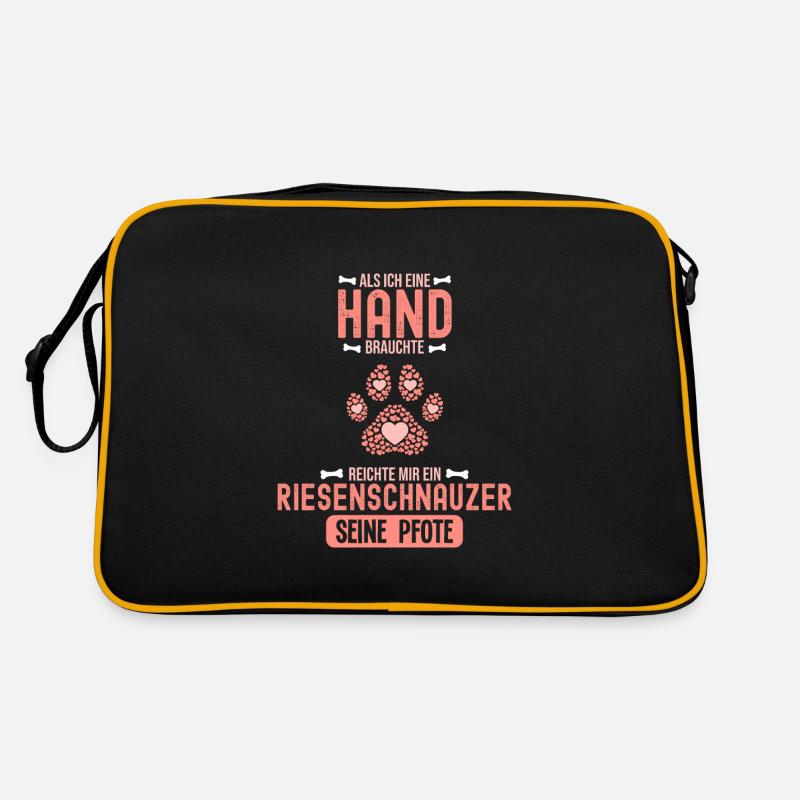 Geschenkidee Riesenschnauzer Retro Tasche