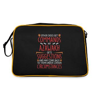 Azawakh Commands paw - Retro Bag - black/gold - Back