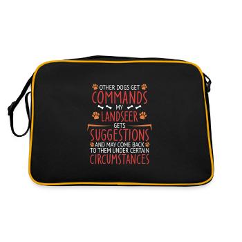 Landseer Commands paw - Retro Bag - black/gold - Back