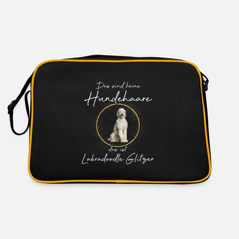Pas de poils de chien c’est Labradoodle paillettes Sac Retro
