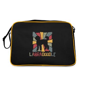 Labradoodle Vintage - Sac Retro - noir/or - Dos