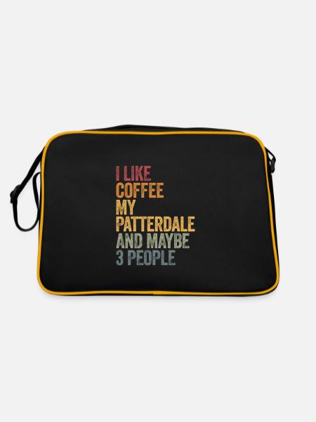 I like coffee my Patterdale and maybe 3 people - Retro Bag - black/gold - Back