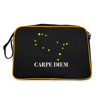 Carpe Diem a utilisé la constellation du jour Gémeaux - Sac Retro - noir/or - Dos