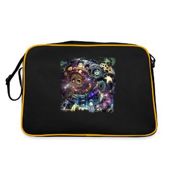 La machine de l’univers - Sac Retro - noir/or - Dos