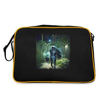 L’ de la forêt devient le marcheur de nuit - Sac Retro - noir/or - Dos