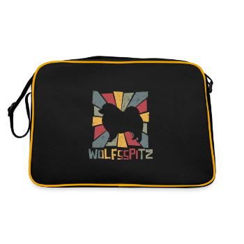 Keeshond - Sac Retro - noir/or - Dos