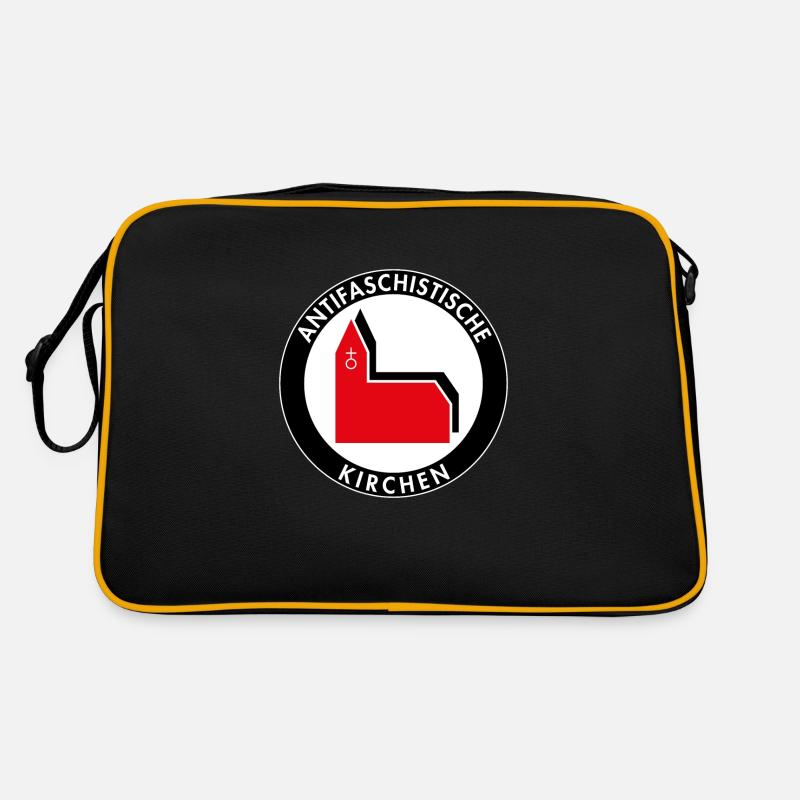 Antifaschistische Kirchen Retro Tasche