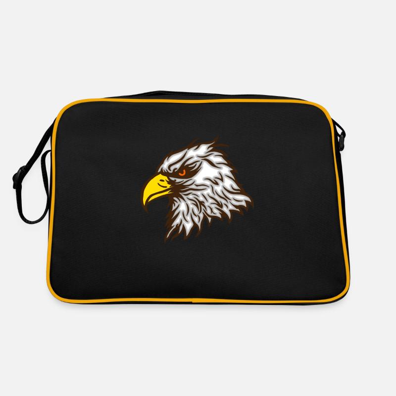 Cool bald eagle eagle colored Retro Bag