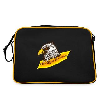 Adlerkopf Saying The sky is not enough - Retro Bag - black/gold - Back