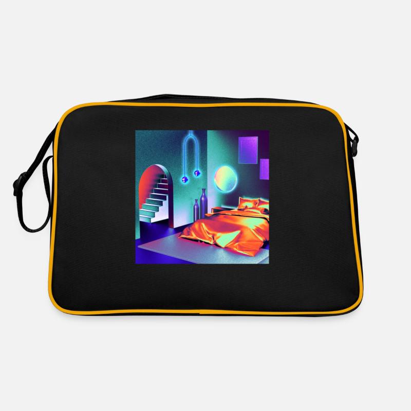 Zimmer - Retro Tasche - Schwarz/Gold