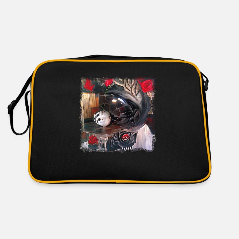 Dämonisches Tischritual Retro Tasche