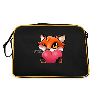 Heart Fox for dark articles - Retro Bag - black/gold - Back