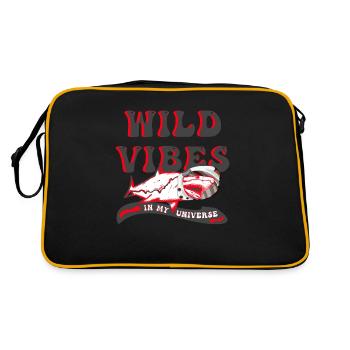 Pêche sauvage - Requin - Sac Retro - noir/or - Dos