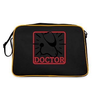 Docteur - Sac Retro - noir/or - Dos