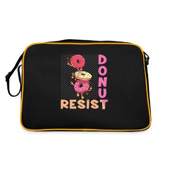 Donut Resist - Retro Tasche - Schwarz/Gold - Hinten