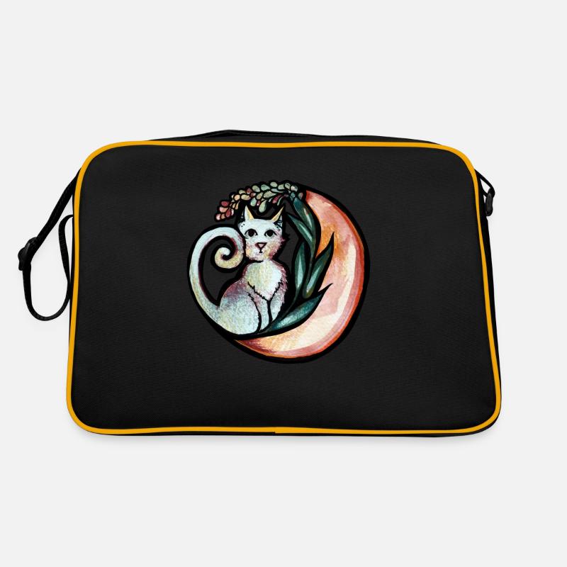 Lune Nature Chat Sac Retro