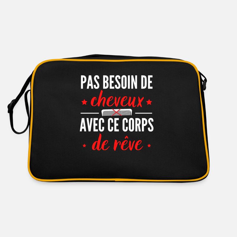 pas besoin de cheveux avec ce corps de rêve Sac Retro