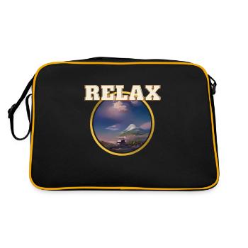 Relax landscape - Retro Bag - black/gold - Back