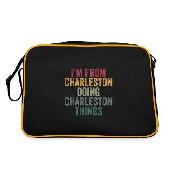 Charleston choses ville - Sac Retro - noir/or - Dos